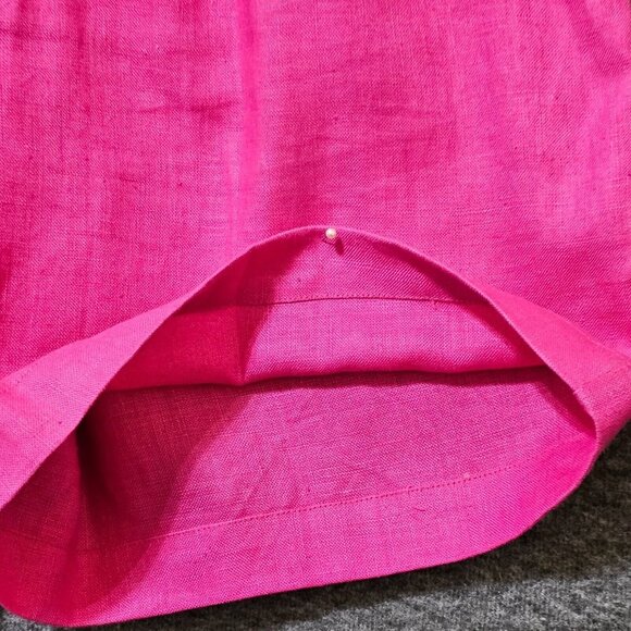 Vtg 90s Fuchsia Pink Trouser Shorts sz 4 High Waist Pleated Preppy Barbiecore - Picture 5 of 16